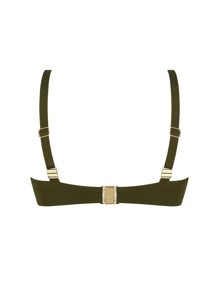 Lise Charmel Palmier Audace Kaki Balconet Bikini Top Back