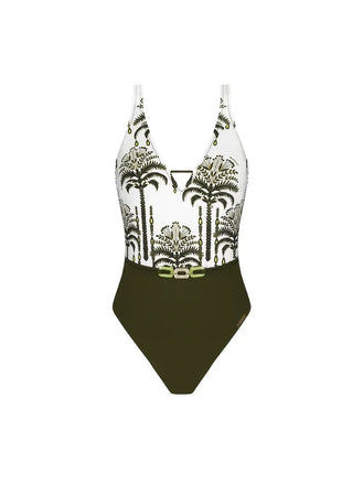 Lise Charmel Palmier Audace Kaki Non Wire Swimsuit
