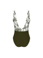 Lise Charmel Palmier Audace Kaki Non Wire Swimsuit Back
