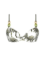 Lise Charmel Palmier Audace Kaki Padded Contour Bikini Top