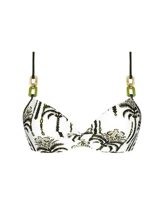 Lise Charmel Palmier Audace Kaki Padded Contour Bikini Top