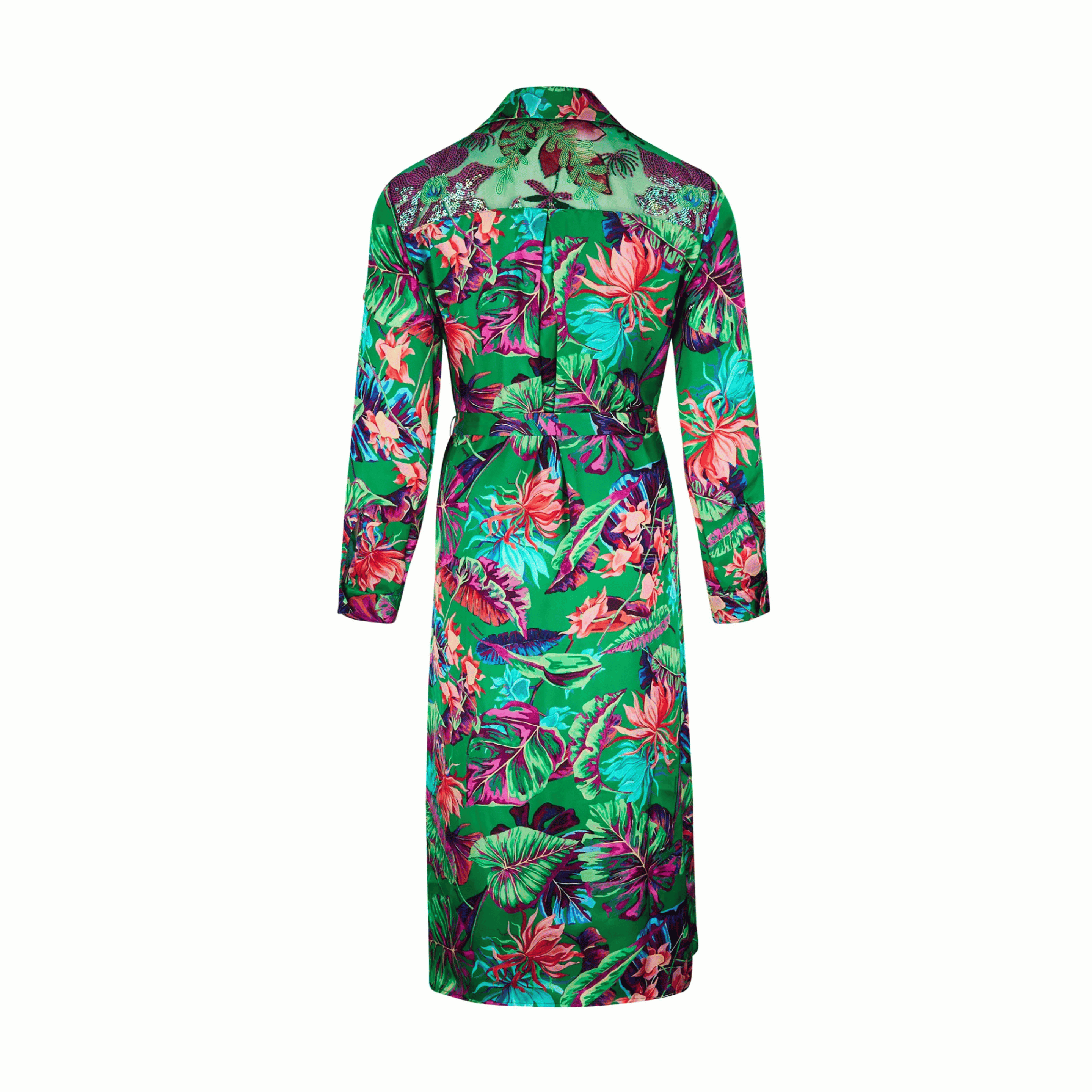 Lise Charmel Paradis Sauvage Green Shirt Dress Back