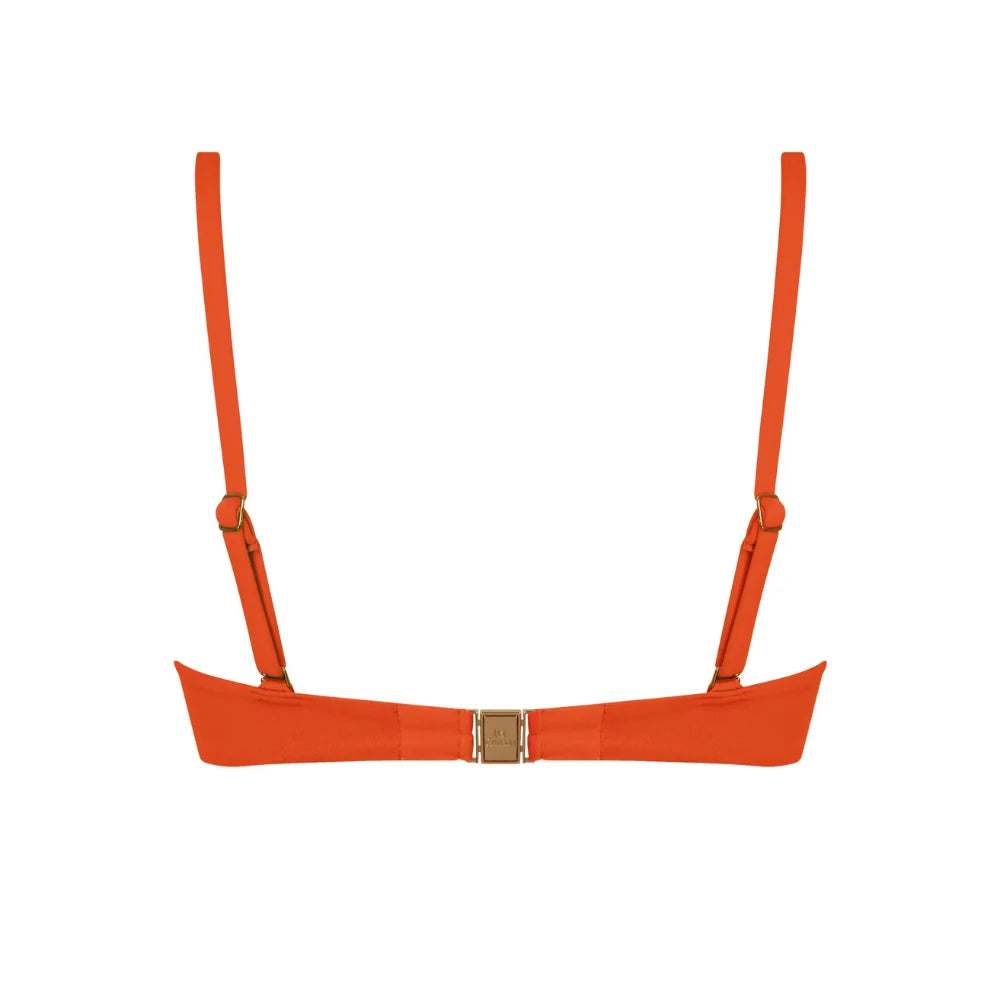 Lise Charmel Sillage Couture Orange Bandeau Bikini Top Back