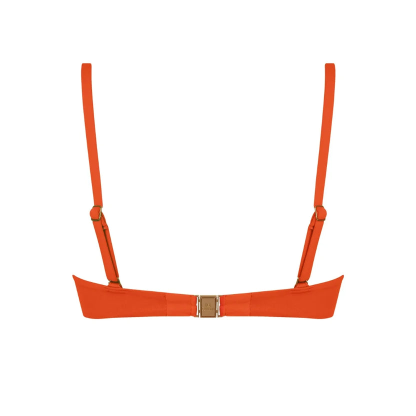 Lise Charmel Sillage Couture Orange Bandeau Bikini Top Back