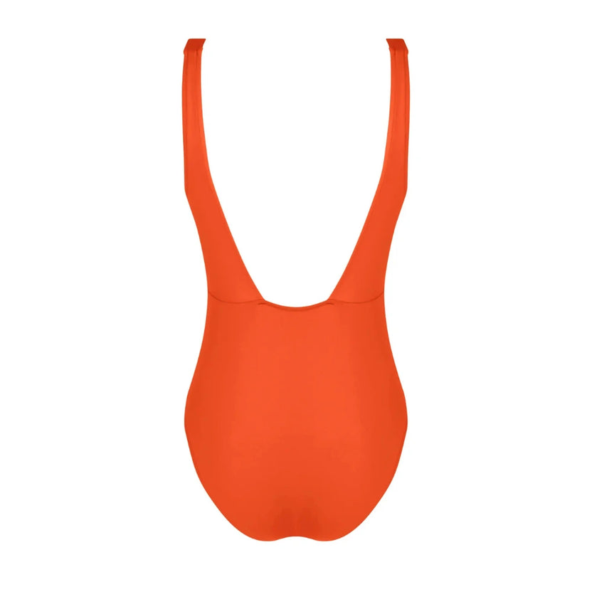 Lise Charmel Sillage Couture Orange Swimsuit Back