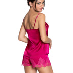 Lise Charmel Splendeur Soie Carmin Silk Cami & Shorts Back