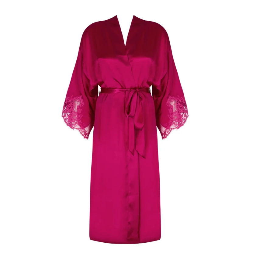 Lise Charmel Splendeur Soie Carmin Silk Dressing Gown