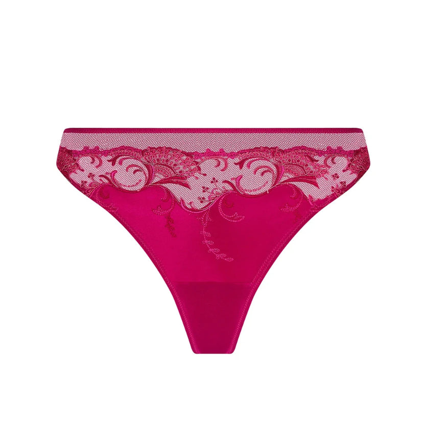 Lise Charmel Splendeur Soie Carmin Thong