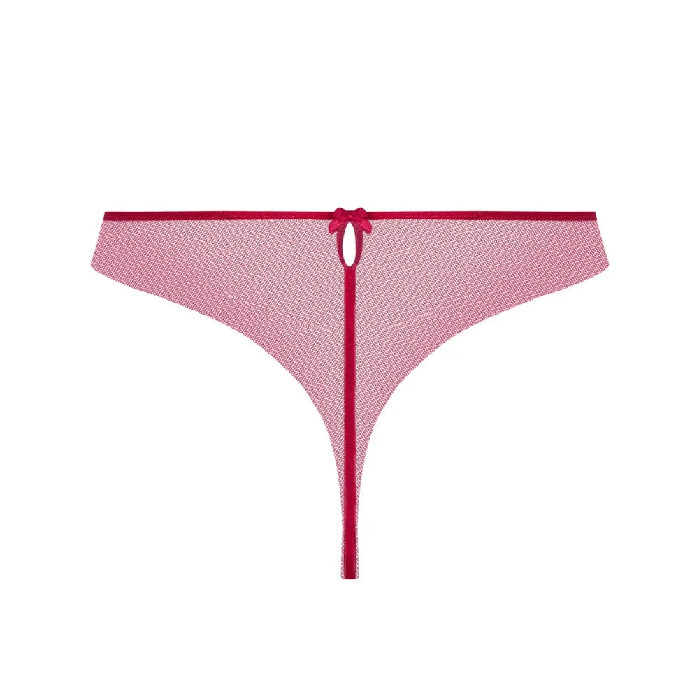 Lise Charmel Splendeur Soie Carmin Thong Back
