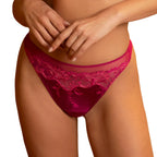 Lise Charmel Splendeur Soie Carmin Thong Front