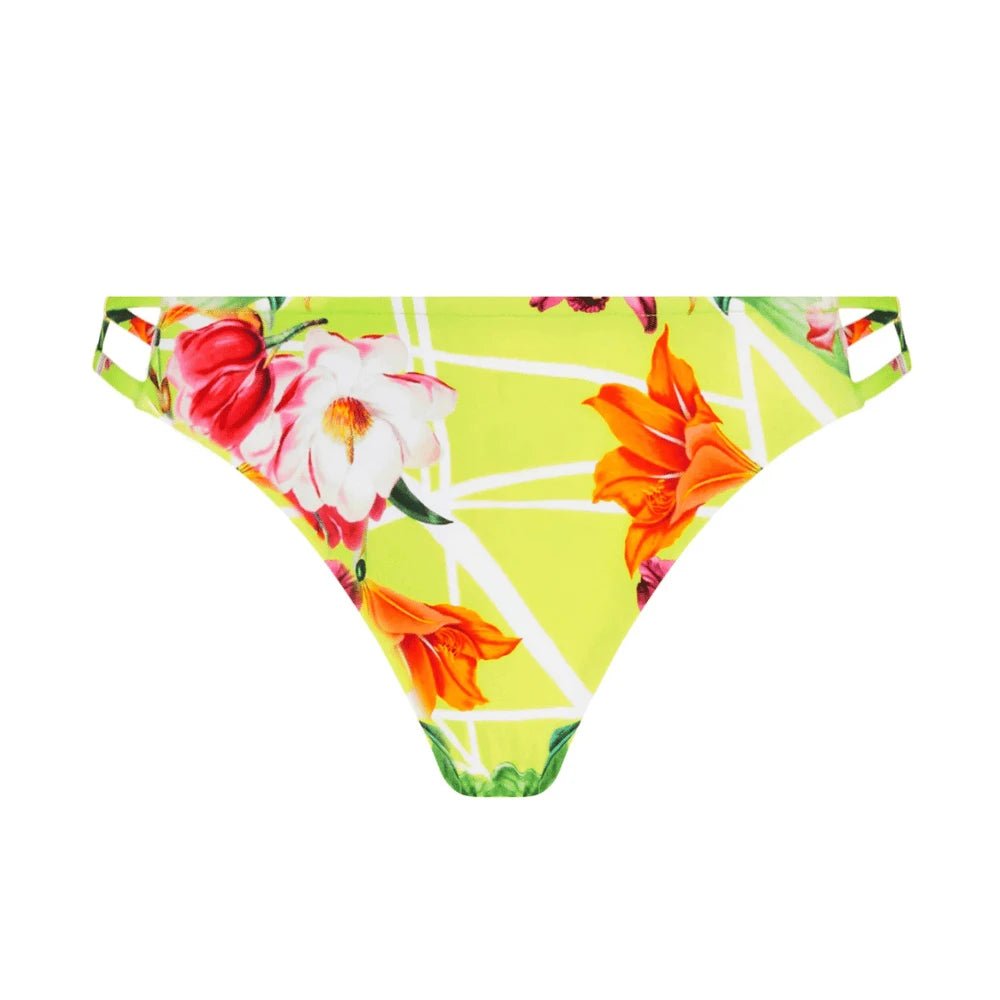Lise Charmel Swim Fleurs Splendeur Lime Low Waist Bikini Bottom
