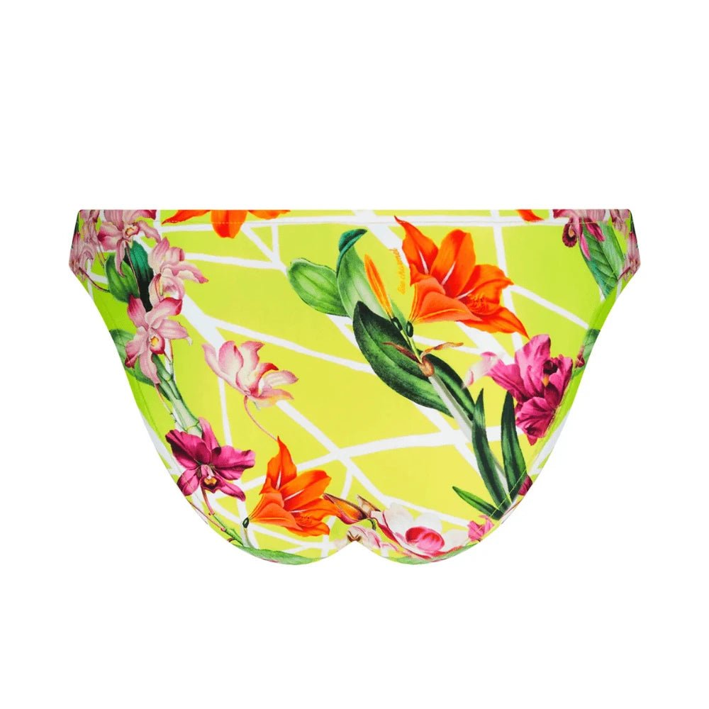 Lise Charmel Swim Fleurs Splendeur Lime Low Waist Bikini Bottom Back