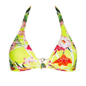 Lise Charmel Swim Fleurs Splendeur Lime Triangle Bikini Top