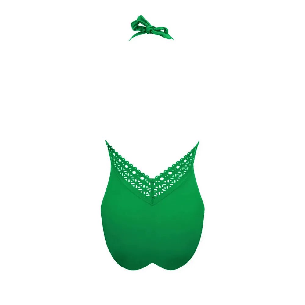 Lise Charmel  Ajourage Couture Green Halter Swimsuit