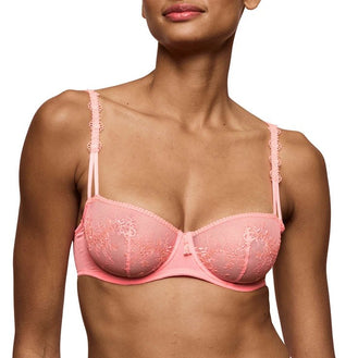 Marie Jo Annaelle Neon Peach Balcony Bra Front