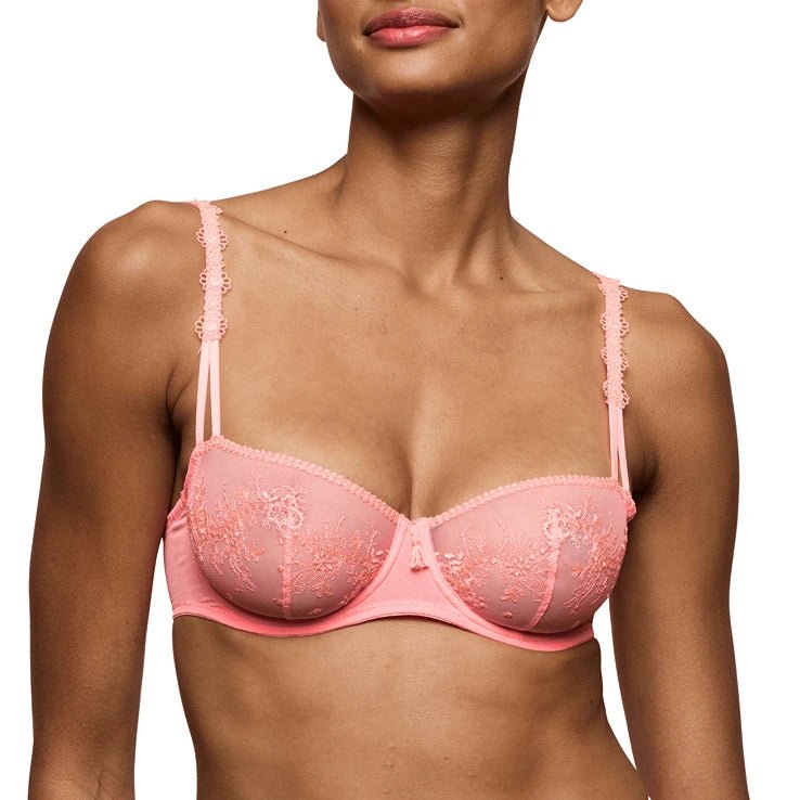 Marie Jo Annaelle Neon Peach Balcony Bra Front