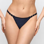Marie Jo Avero Velvet Blue G-String Front
