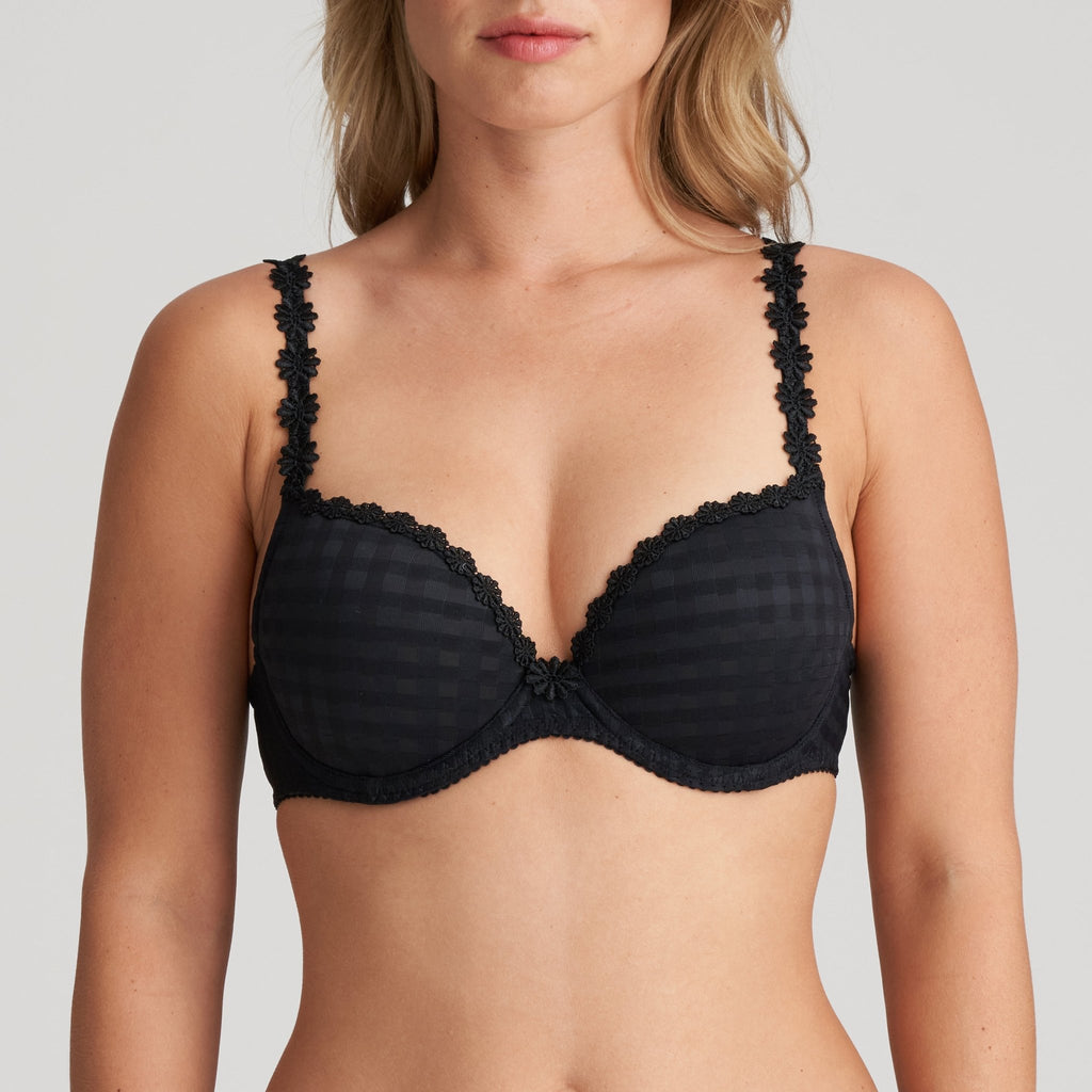 Marie Jo Avero Black Push Up Bra Front