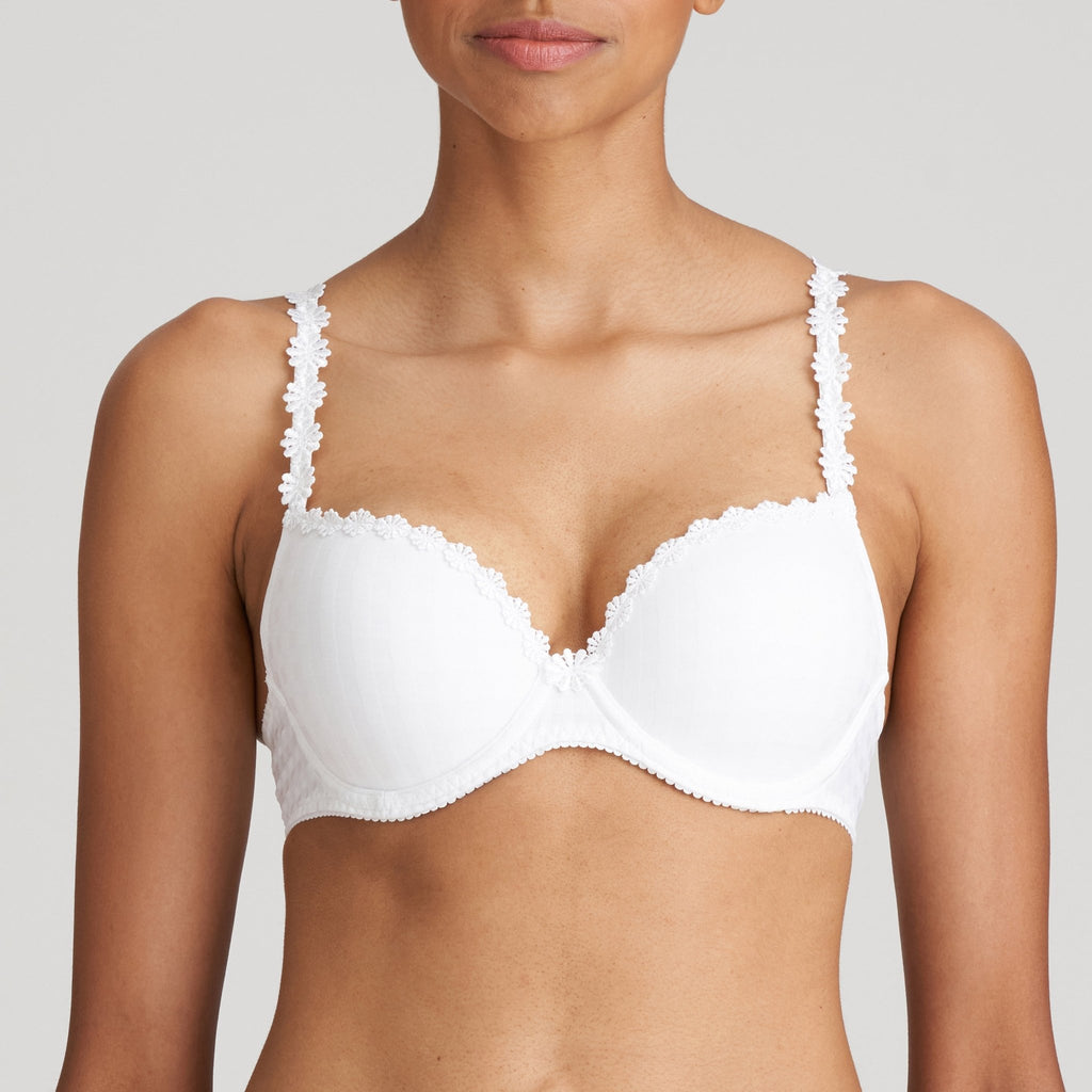 Marie Jo Avero White Push Up Bra Front