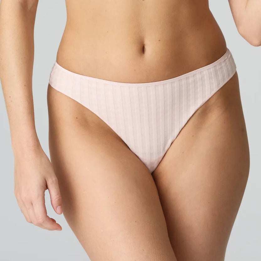 Marie Jo Avero Pearly Pink Thong Front