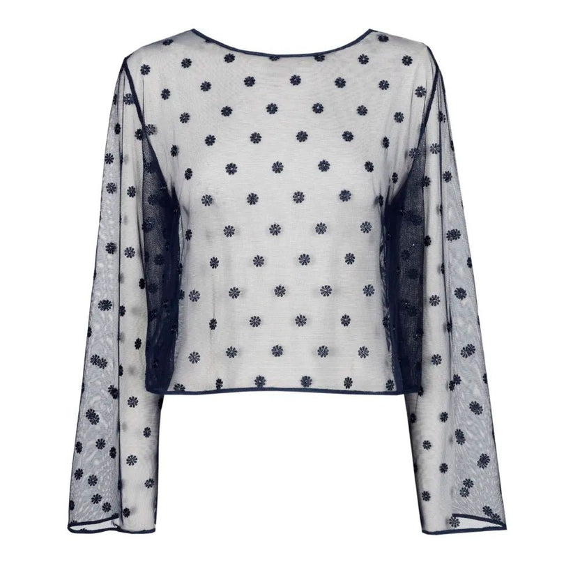 Marie Jo Avero Velvet Blue Top