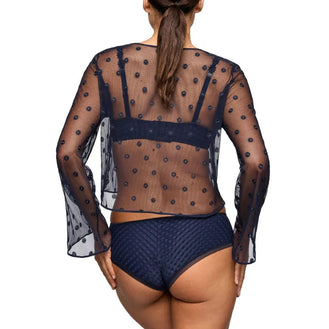 Marie Jo Avero Velvet Blue Top Back