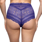 Marie Jo Cerina Velvet Blue High Waist Briefs Back
