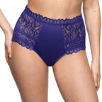 Marie Jo Cerina Velvet Blue High Waist Briefs Front
