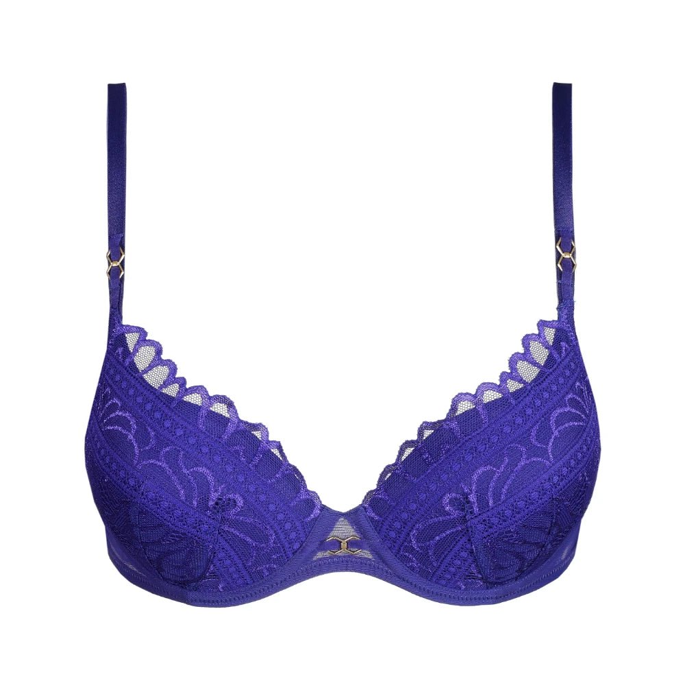 Marie Jo Cerina Velvet Blue Padded Bra Heartshape