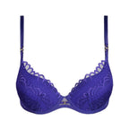 Marie Jo Cerina Velvet Blue Padded Bra Heartshape
