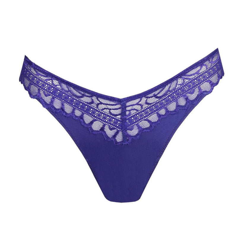 Marie Jo Cerina Velvet Blue Thong