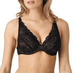 Marie Jo Cyrile Black Plunge Bra Front