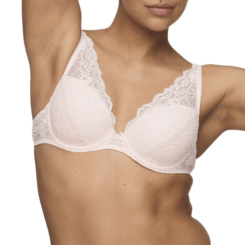 Marie Jo Cyrile Crystal Pink Plunge Bra Front