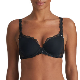 Marie Jo Jane Black Half Padded Balcony Bra Front