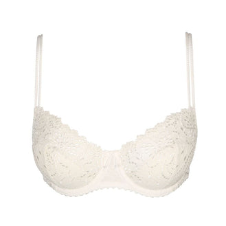 Marie Jo Jane Ivory Black Half Padded Balcony Bra