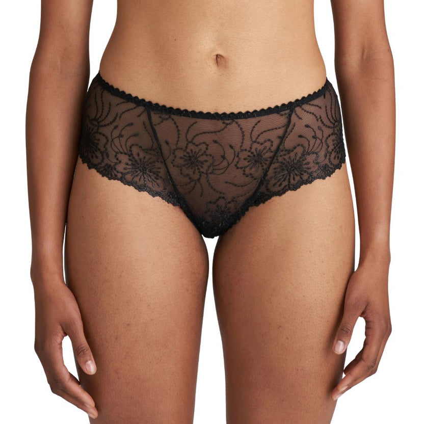 Marie Jo Jane Black Luxury Thong Front