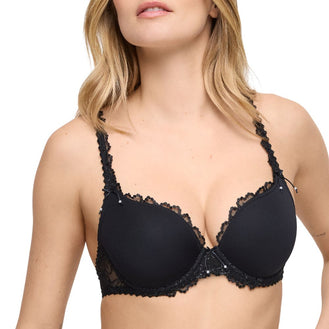 Marie Jo Jane Black Multi-Way T-Shirt Bra Front