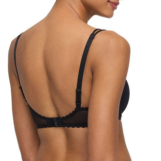 Marie Jo Jane Padded Black Balcony Bra Back