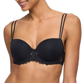 Marie Jo Jane Padded Black Balcony Bra Front