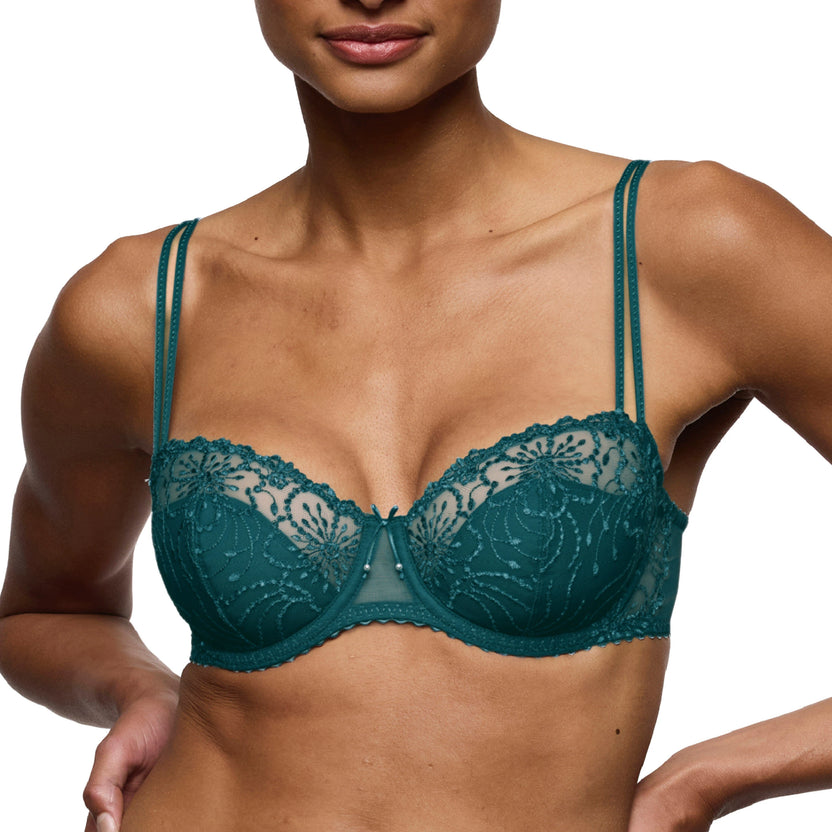 Marie Jo Jane Peacock Half Padded Balcony Bra Front