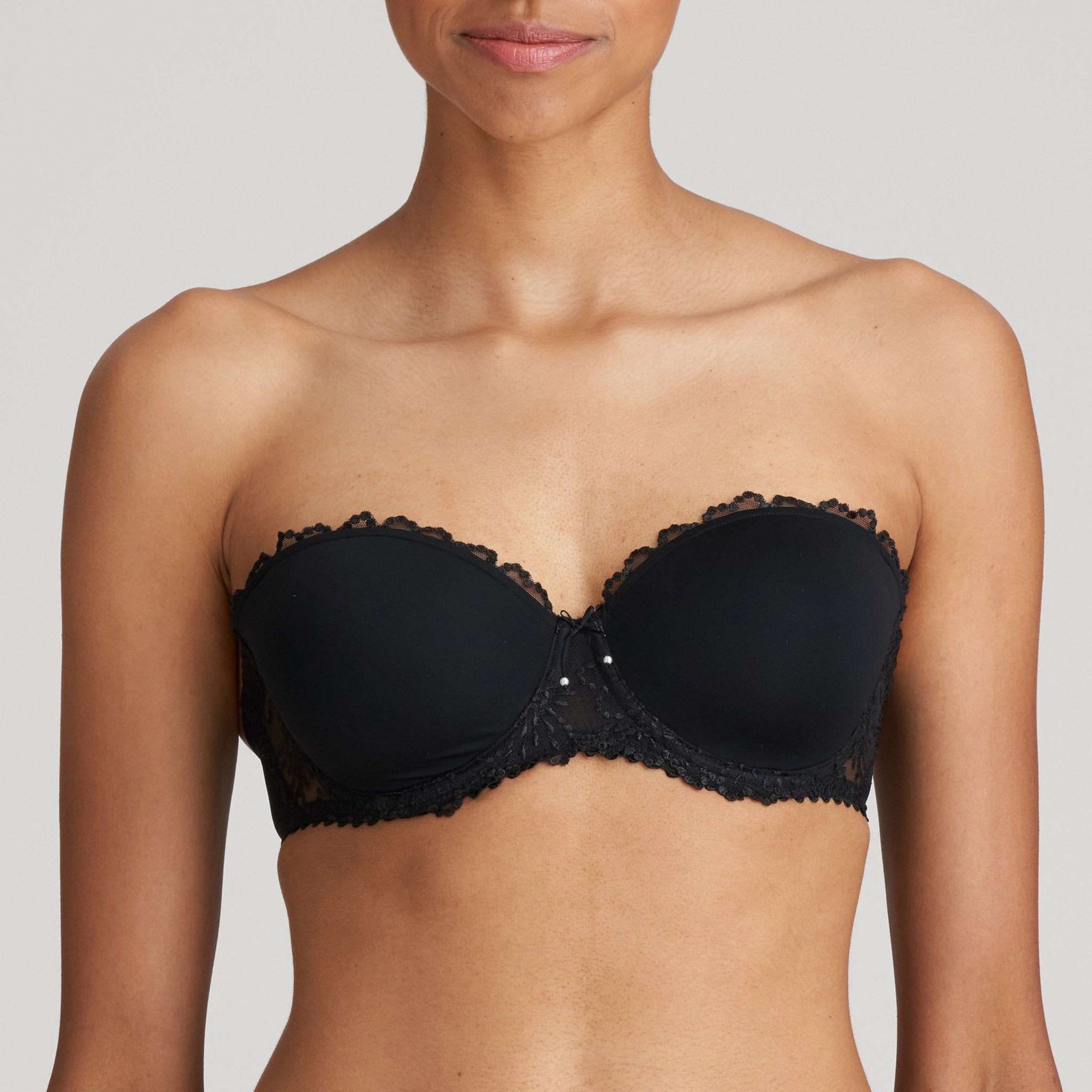 Marie Jo Jane Black Strapless Bra Front
