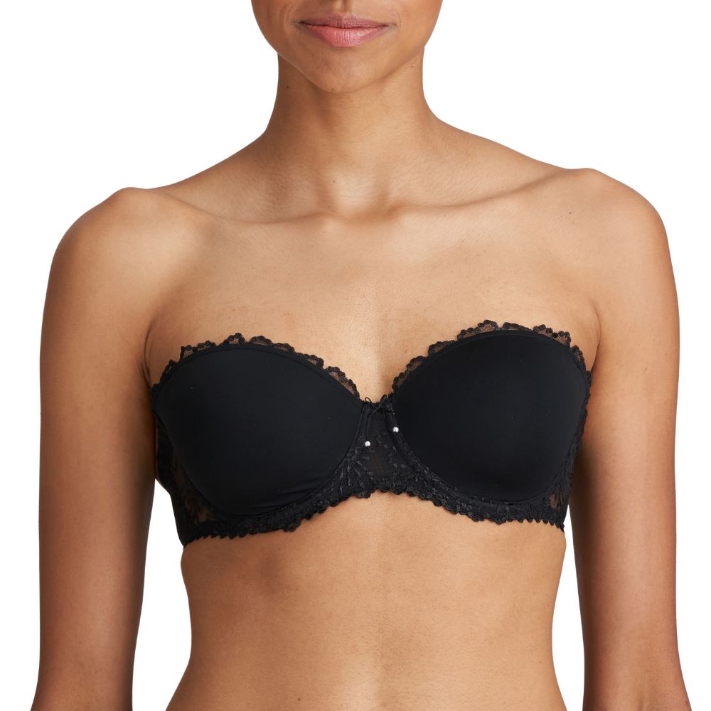 Marie Jo Jane Black Strapless Bra Front