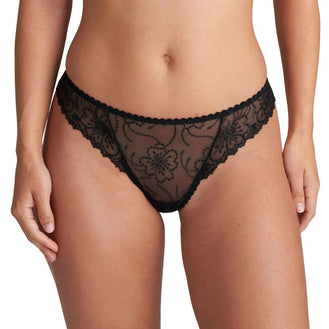Marie Jo Jane Black Thong Front
