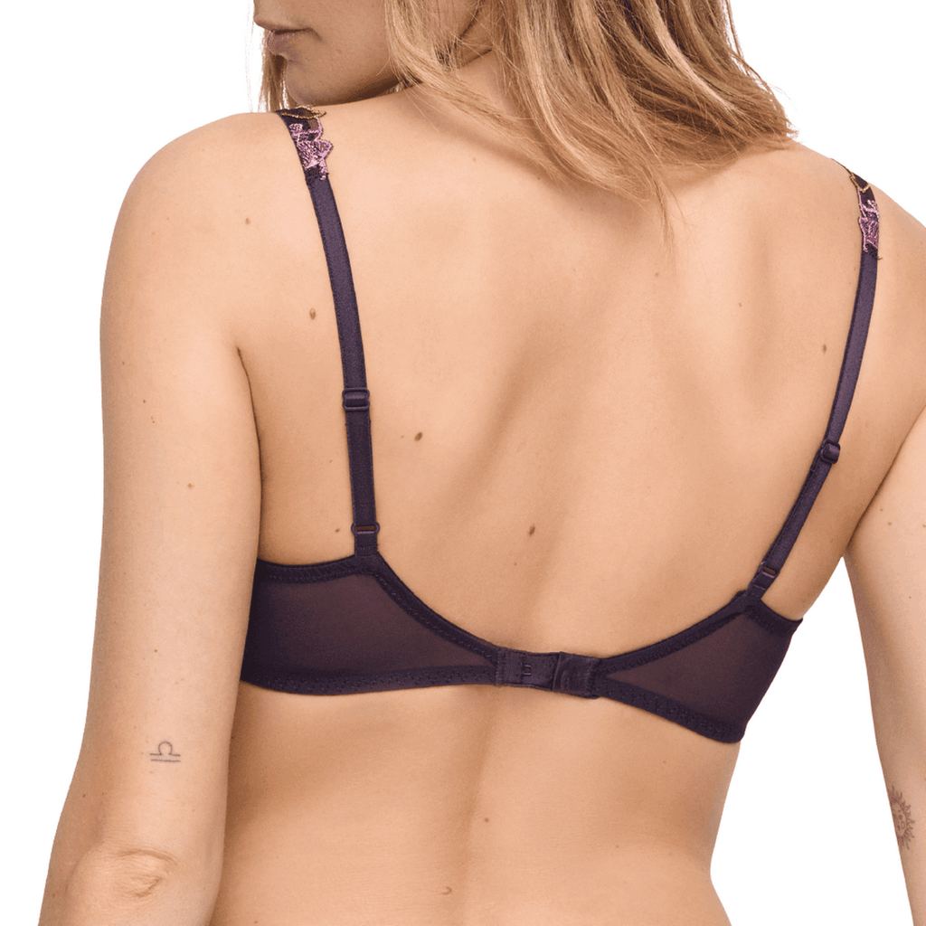 Marie Jo Loish Purple Plunge Bra AME Back
