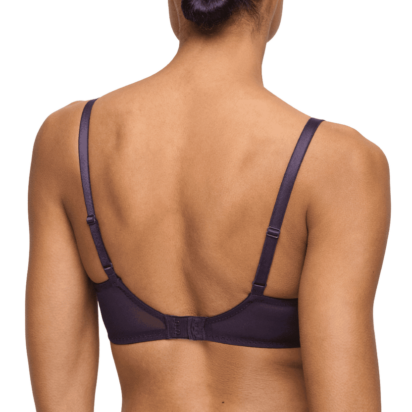 Marie Jo Loish Purple Plunge Bra Silhouette AME Back