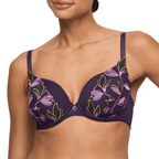 Marie Jo Loish Purple Plunge Bra Silhouette AME Front