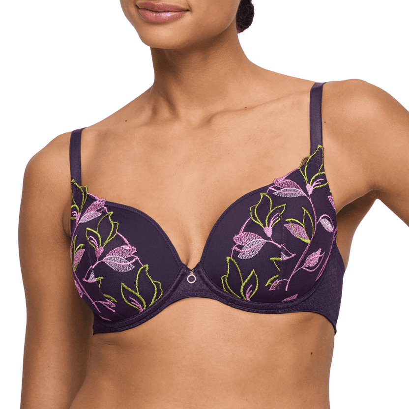 Marie Jo Loish Purple Plunge Bra Silhouette AME Front