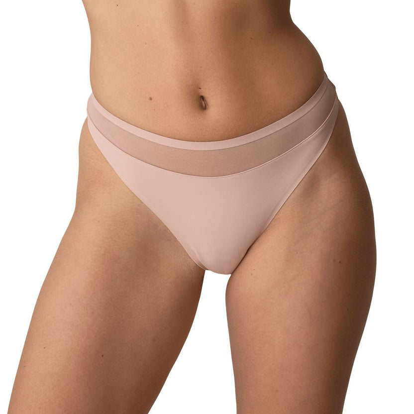 Marie Jo Louie Powder Rose Thong Front