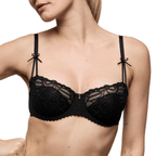 Marie Jo Noova Black Half Padded Balcony Bra Front