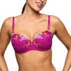 Marie Jo Odilly Wild Rose Padded Balcony Bra Front
